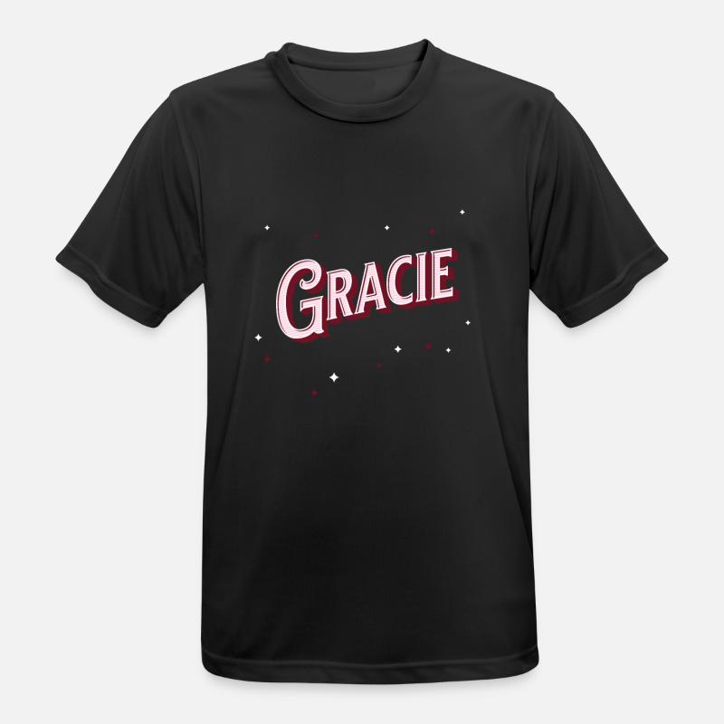 Gracie name personalized - Men's Breathable T-Shirt - black