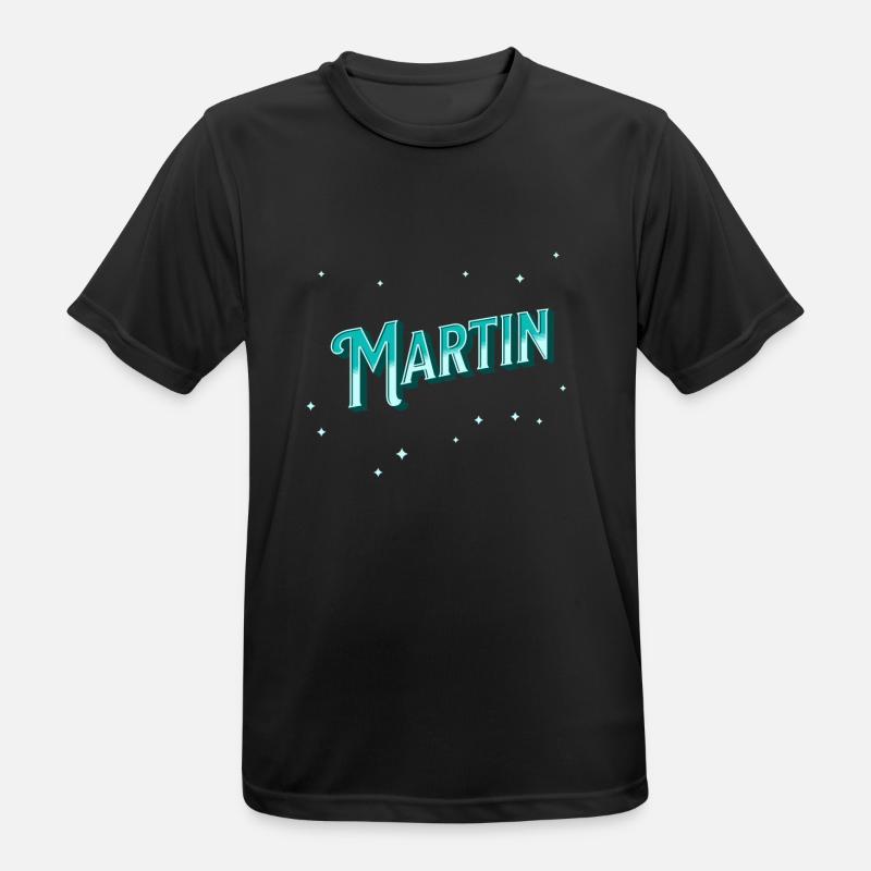 Martin's name personalized - Men's Breathable T-Shirt - black