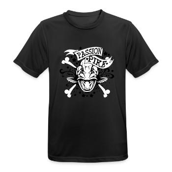 PASSION PIKE - T-shirt respirant Homme - noir - Devant - AI Model Male 178 light (178cm)