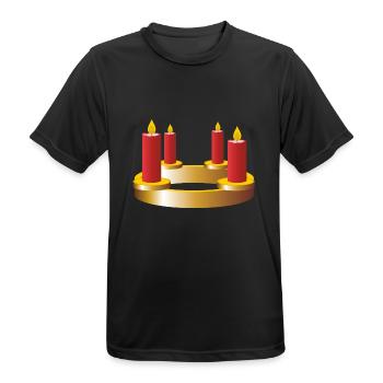 weihnachten winter rentier weihnachtsmann ugly chr - Männer T-Shirt atmungsaktiv - Schwarz - Vorne - AI Model Male 178 light (178cm)