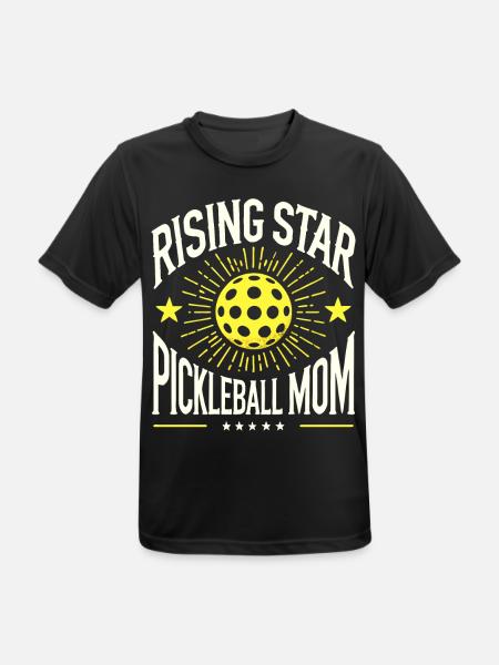 Rising Star Pickleball Mom - Men's Breathable T-Shirt - black