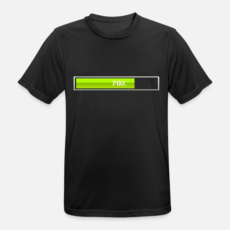 Loading bar is loading - Men's Breathable T-Shirt - black