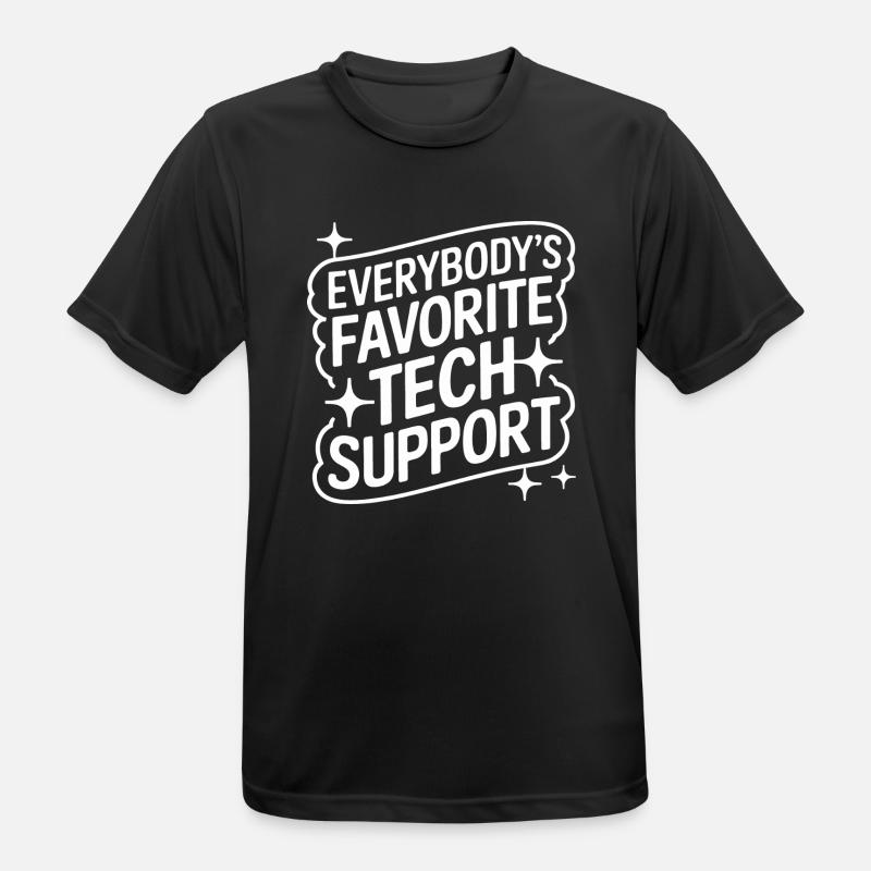 Technical Support Computer - Men's Breathable T-Shirt - black