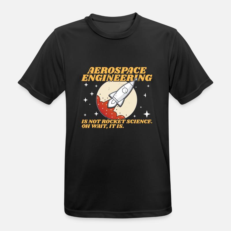 Aerospace Engineering Fun Engineer Student - Men's Breathable T-Shirt - black