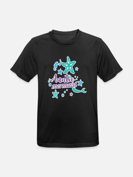Auntie Mermaid - Men's Breathable T-Shirt - black