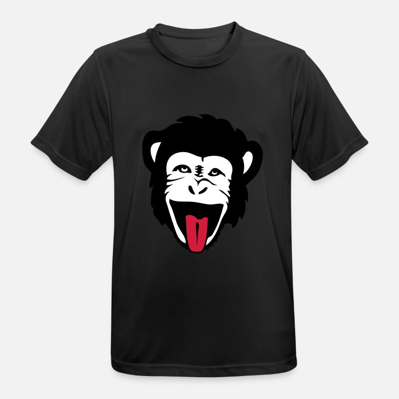 monkey gorilla monkey Header1 - Men's Breathable T-Shirt - black