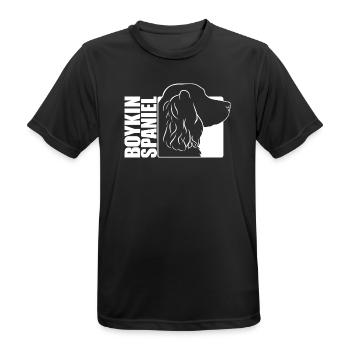 Boykin Spaniel Profil Chien Chien Wilsigns - T-shirt respirant Homme - noir - Devant - AI Model Male 178 light (178cm)