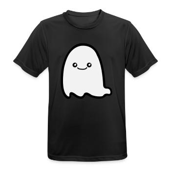 Ghost Comic - Men's Breathable T-Shirt - black - Front - AI Model Male 178 light (178cm)