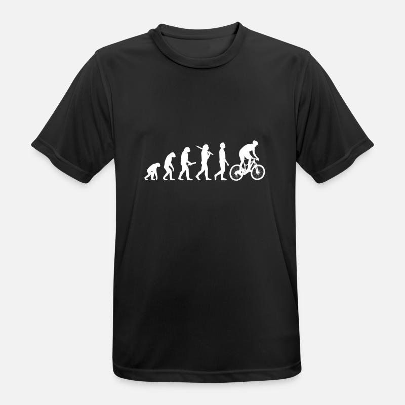 MTB Moutainbiker Evolution - Men's Breathable T-Shirt - black