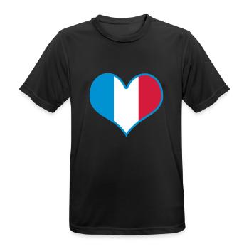 frankreich france - Männer T-Shirt atmungsaktiv - Schwarz - Vorne - AI Model Male 178 light (178cm)