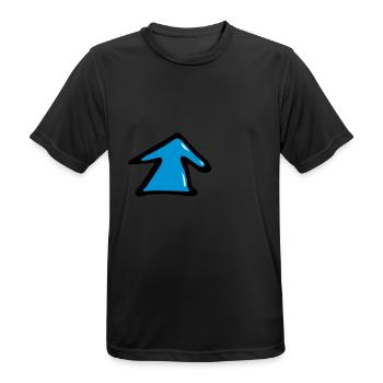 Point Arrow - Men's Breathable T-Shirt - black - Front - AI Model Male 178 light (178cm)