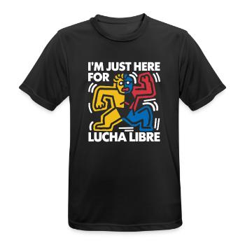 Action und Wrestling-Look - Männer T-Shirt atmungsaktiv - Schwarz - Vorne - AI Model Male 178 light (178cm)