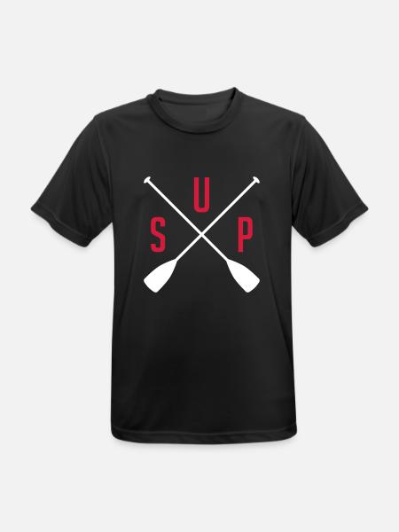 SUP - Männer T-Shirt atmungsaktiv - Schwarz