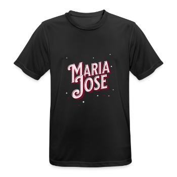 Maria Jose name personalized - Men's Breathable T-Shirt - black - Front - AI Model Male 178 light (178cm)