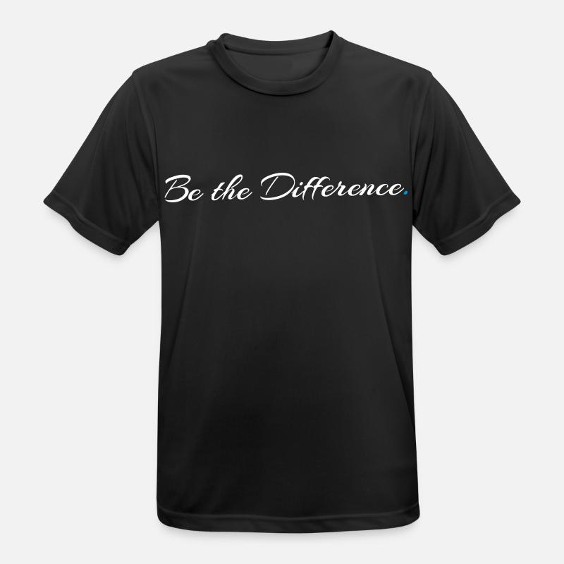 Be the Difference - make the difference - Men's Breathable T-Shirt - black