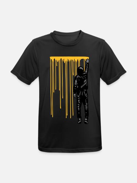 STREET ART - SPRAY BOY - Men's Breathable T-Shirt - black