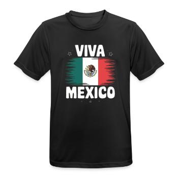 Mexico Mexico Mexican Spanish - Men's Breathable T-Shirt - black - Front - AI Model Male 178 light (178cm)