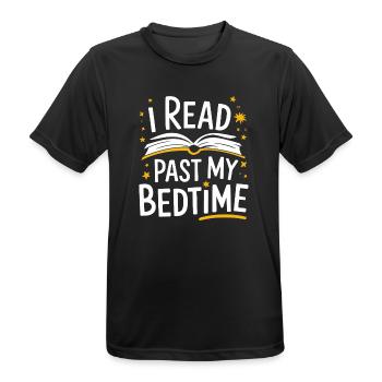 Bücher Buch lesen Bücherei Bibliothek Bücherwurm - Männer T-Shirt atmungsaktiv - Schwarz - Vorne - AI Model Male 178 light (178cm)