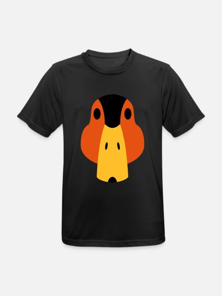 Ente / stilisiert - Männer T-Shirt atmungsaktiv - Schwarz