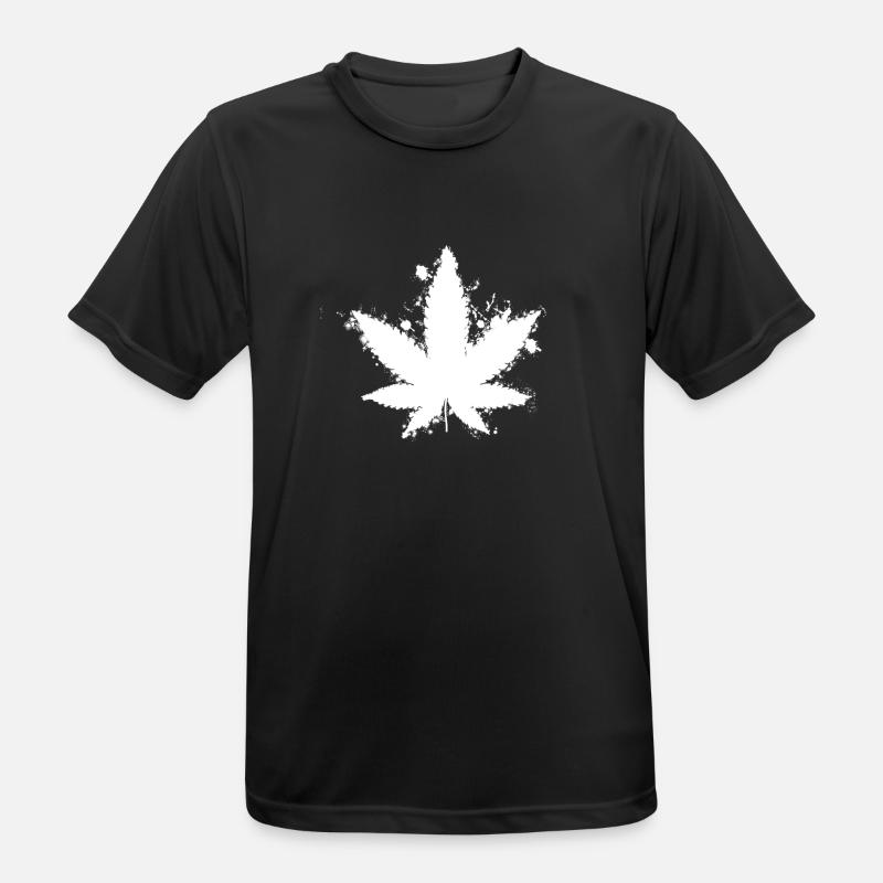 Weed - GeschenkIdee - Männer T-Shirt atmungsaktiv - Schwarz