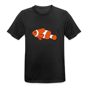 Clown Fish Drawing - Men's Breathable T-Shirt - black - Front - AI Model Male 178 light (178cm)