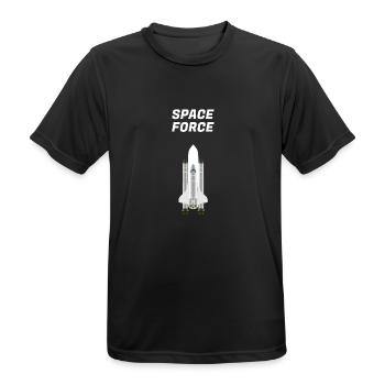Espace - T-shirt respirant Homme - noir - Devant - AI Model Male 178 light (178cm)