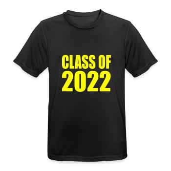 Class of 2022 - Men's Breathable T-Shirt - black - Front - AI Model Male 178 light (178cm)