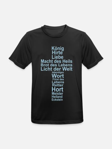 Jesus, höchster Name - Männer T-Shirt atmungsaktiv - Schwarz