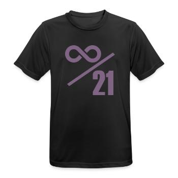 Bitcoin 21 Million Limit – Infinitely Valuable - Men's Breathable T-Shirt - black - Front - AI Model Male 178 light (178cm)