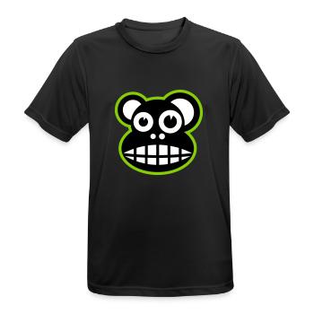 Lustiger Affe - Männer T-Shirt atmungsaktiv - Schwarz - Vorne - AI Model Male 178 light (178cm)
