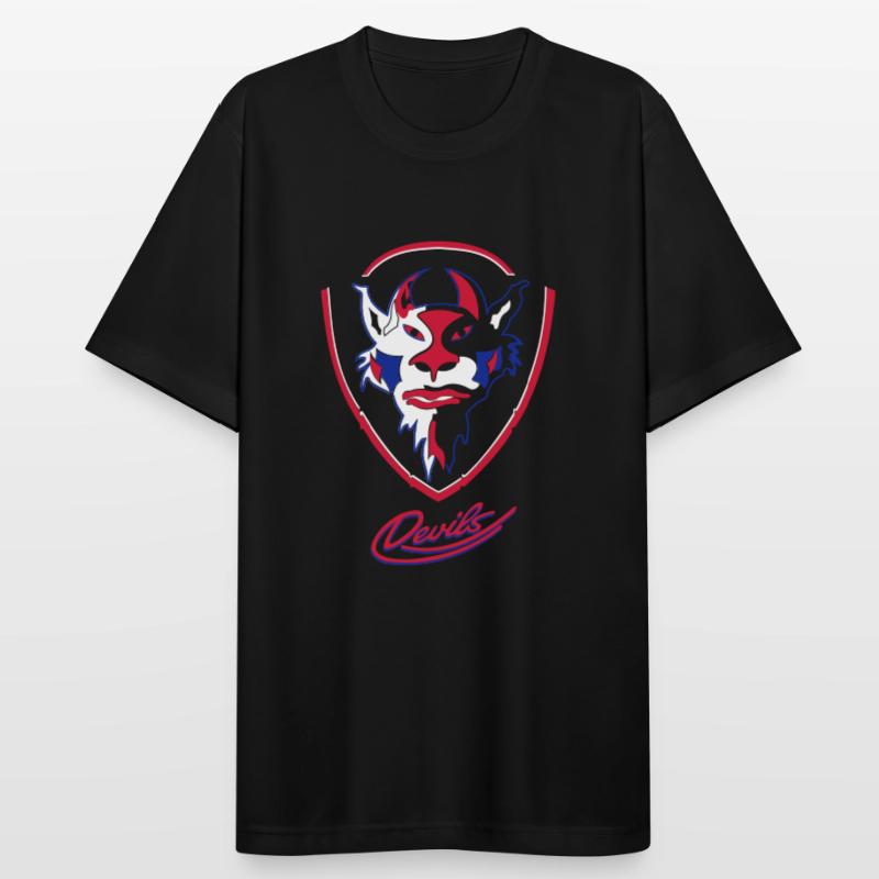 Devils visuels logo avec Devils Script T-shirt respirant Homme