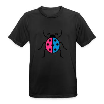 bunt marienkaefer klein suess niedlich kaefer rot - Männer T-Shirt atmungsaktiv - Schwarz - Vorne - AI Model Male 178 light (178cm)