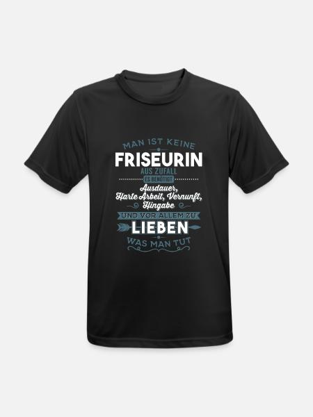Lieben was man tut ´- Friseurin - Männer T-Shirt atmungsaktiv - Schwarz