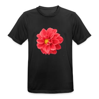 flower - Men's Breathable T-Shirt - black - Front - AI Model Male 178 light (178cm)