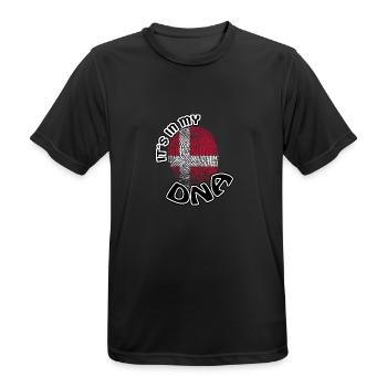 Cadeau Il est dans mon adn dns racines Danemark - T-shirt respirant Homme - noir - Devant - AI Model Male 178 light (178cm)
