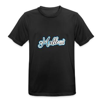Malle 2024 Palme Mallorca - Männer T-Shirt atmungsaktiv - Schwarz - Vorne - AI Model Male 178 light (178cm)