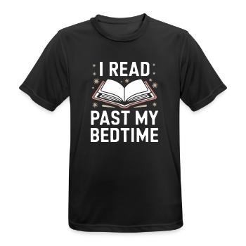 Bücher Buch lesen Bücherei Bibliothek Bücherwurm - Männer T-Shirt atmungsaktiv - Schwarz - Vorne - AI Model Male 178 light (178cm)