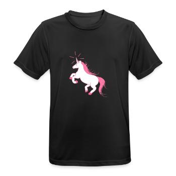 Amazing Unicorn - Das letzte Einhorn - Männer T-Shirt atmungsaktiv - Schwarz - Vorne - AI Model Male 178 light (178cm)