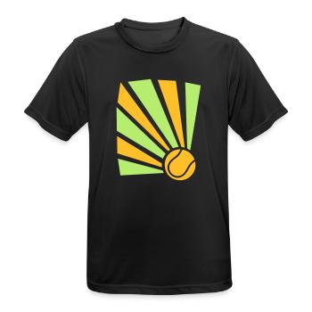 Tennis Explosion - Men's Breathable T-Shirt - black - Front - AI Model Male 178 light (178cm)