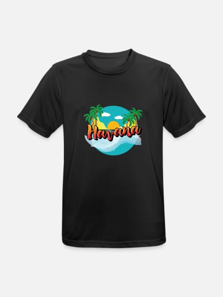 Havanna Kuba Karibik Urlaub Kreuzfahrt - Männer T-Shirt atmungsaktiv - Schwarz
