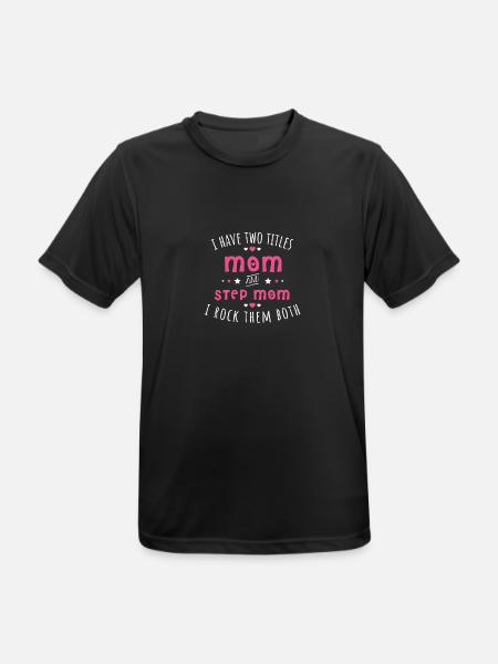 Mutter und Stiefmutter - Mom and step mom - Männer T-Shirt atmungsaktiv - Schwarz