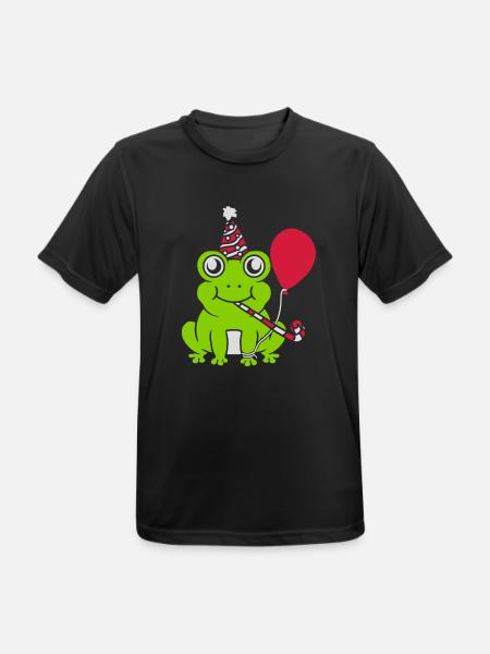 Celebrate birthday Party Frog - Men's Breathable T-Shirt - black