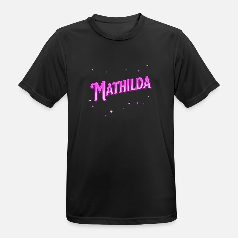 Mathilda's name personalized - Men's Breathable T-Shirt - black