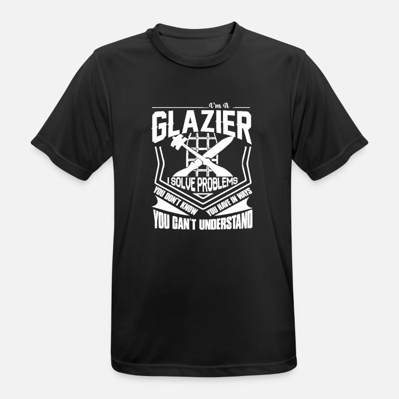 Glazier I Solve Problems - Men's Breathable T-Shirt - black