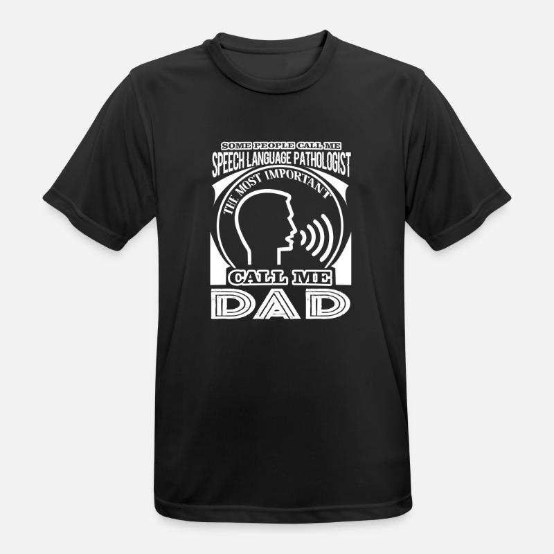Speech Language Pathologist Dad - Men's Breathable T-Shirt - black