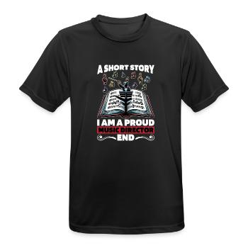 Music Director A Short Story I Am A Band Director - Men's Breathable T-Shirt - black - Front - AI Model Male 178 light (178cm)
