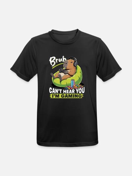 Capybara Gamer Gaming - T-shirt respirant Homme - noir