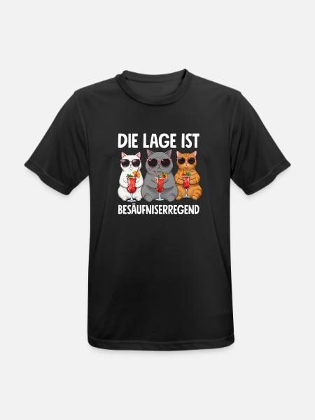 The situation is drunkenness - Men's Breathable T-Shirt - black