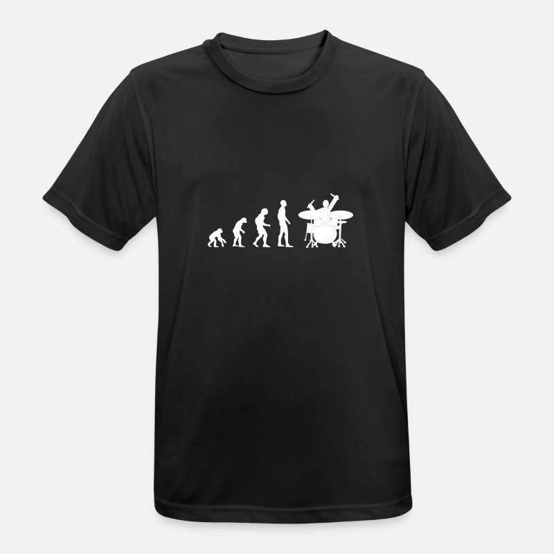 drummer evolution - T-shirt respirant Homme - noir