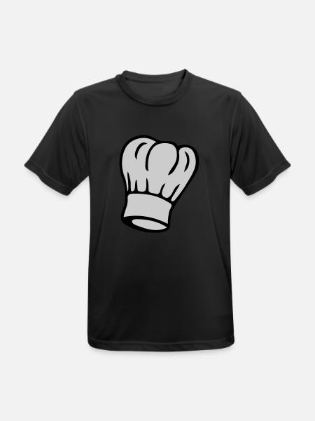 Chef's Hat 2-colored - Men's Breathable T-Shirt - black